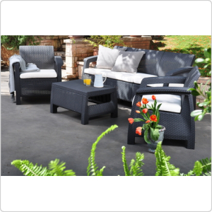 Комплект уличной мебели Keter Corfu Triple Set