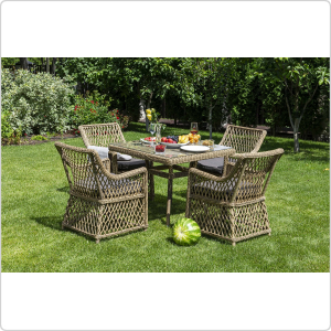 Стол 4SIS Айриш, соломенный 900х900