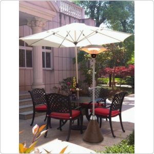 Уличный инфракрасный обогреватель Hügett Floor-R 1821-A, напольный для террасы, веранды и дачи, дачи и помещений