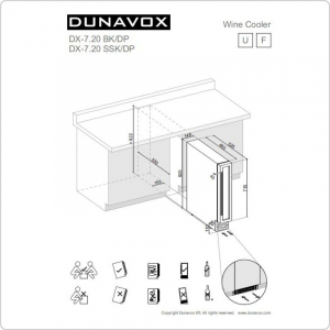 Встраиваемый винный шкаф Dunavox DX-7.20SSK/DP