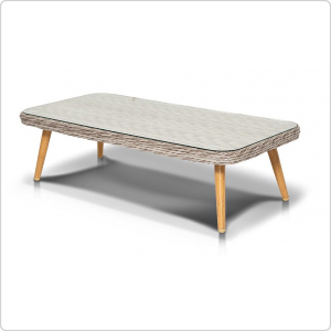 Столик журнальный из ротанга 4SIS Прованс, белый