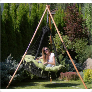 Подвесные качели Cartagena + каркас Майя (дерево)