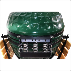 Гриль-барбекю керамический Start grill Pro24 черный/зелёный