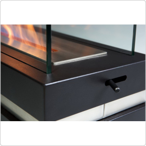 Биокамин напольный Silver Smith FAME AVE Black