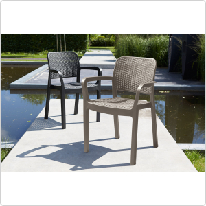 Стул пластиковый Keter Samanna капучино