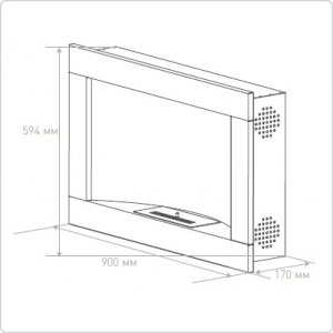 Биокамин настенный Silver Smith Plazma