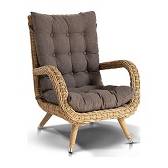 Кресло плетеное с подушками 4SIS Толедо, цвет соломенный