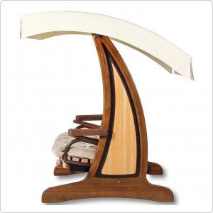 Качели садовые Леда Валенсия III Премиум (лиственница)