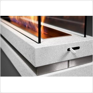 Биокамин напольный Silver Smith FAME AVE White