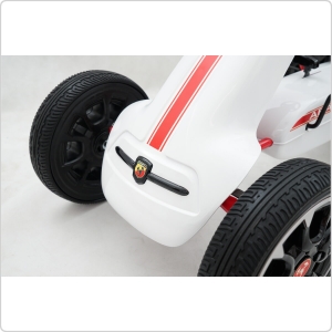 Детский веломобиль Joy Automatic Abarth (PB9388A) Лицензия, белый