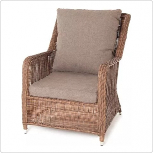 Кресло плетеное 4SIS Гляссе, цвет коричневый
