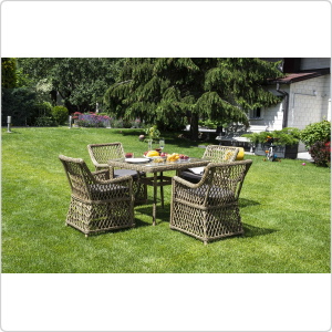 Стол 4SIS Айриш, соломенный 900х900