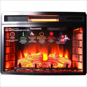 Очаг электрокамина InterFlame Panoramic 25 LED FX QUARTZ