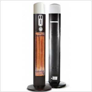 Уличный инфракрасный обогреватель Hügett Diana Pepel, напольный для террасы, веранды и дачи, с пультом