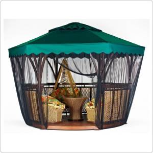 Сетка москитная к беседке Грация черная