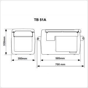 Компрессорный автохолодильник Indel B TB51A