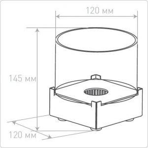 Биокамин настольный Silver Smith Nano 1 Black Edition
