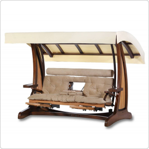 Качели садовые Леда Валенсия III Премиум (лиственница)