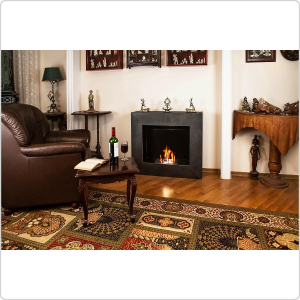 Биокамин напольный Silver Smith PORTAL LUX 2 GLASS