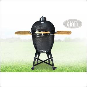 Гриль-барбекю керамический Start grill 22H черный (57см)