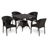 Комплект мебели Афина-Мебель T190BD/Y290B-W52 Brown 4Pcs