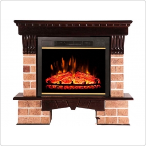 Электрический камин (очаг) InterFlame SIRIUS 30 LED FX Black/Brass