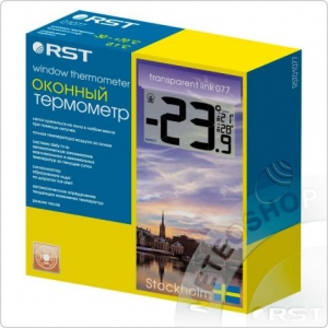 Термометр цифровой оконный на липучке RST 01077