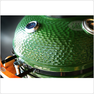 Гриль-барбекю керамический Start grill 22 с окошком зеленый (57см)