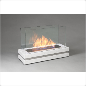 Биокамин напольный Silver Smith FAME AVE 700 White