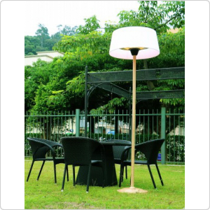 Уличный инфракрасный обогреватель Hügett Floor White 1821-W, напольный для террасы, веранды и дачи