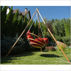 Подвесное деревянное кресло качели с подушками МАЙЯ SET