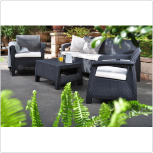 Комплект уличной мебели Keter Corfu Triple Set