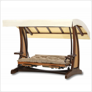 Качели садовые Леда Валенсия III Премиум (лиственница)