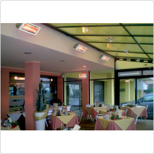 Инфракрасный обогреватель Heliosa Hi Design 44BMOB, потолочный и настенный, для улицы, веранды, террасы и дачи
