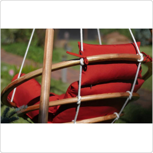 Подвесное деревянное кресло качели с подушками МАЙЯ SET