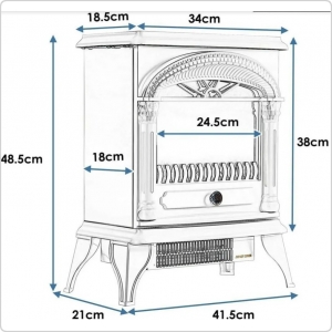 Электрокамин GardenWay Hamilton BLT-999B-2-S