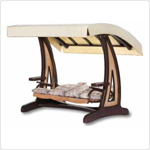 Качели садовые Леда Валенсия I Премиум (лиственница)