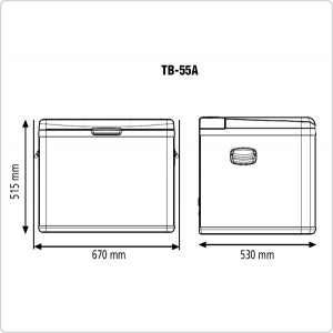 Компрессорный автохолодильник Indel B TB55A
