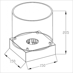 Биокамин настольный Silver Smith Queen