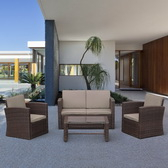 Комплект мебели Афина-Мебель AFM-4020B Brown