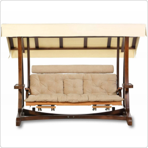 Качели садовые Леда Валенсия III Премиум (лиственница)