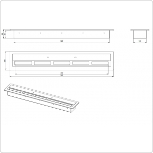 Топливный блок BioKer 70см 3,5L