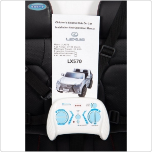 Детский электромобиль Barty Lexus LX 570 белый