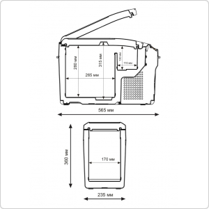 Компрессорный автохолодильник Indel B TB15