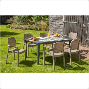 Стул пластиковый Keter Samanna капучино