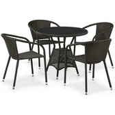 Комплект мебели Афина-Мебель T707ANS/Y137C-W53 4 Pcs Brown