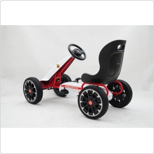 Детский веломобиль Joy Automatic Abarth (PB9388A) Лицензия, белый